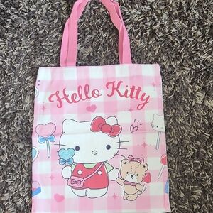 Hello Kitty Pink  Canvas Tote Bag!